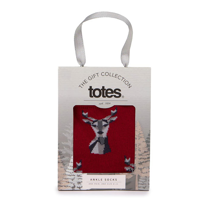 totes toasties Mens Single Novelty Sock Stag Extra Image 1